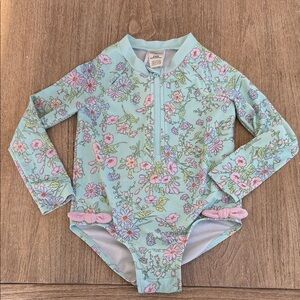 OshKosh B'gosh Floral Kids Swimsuit Size 24 Months